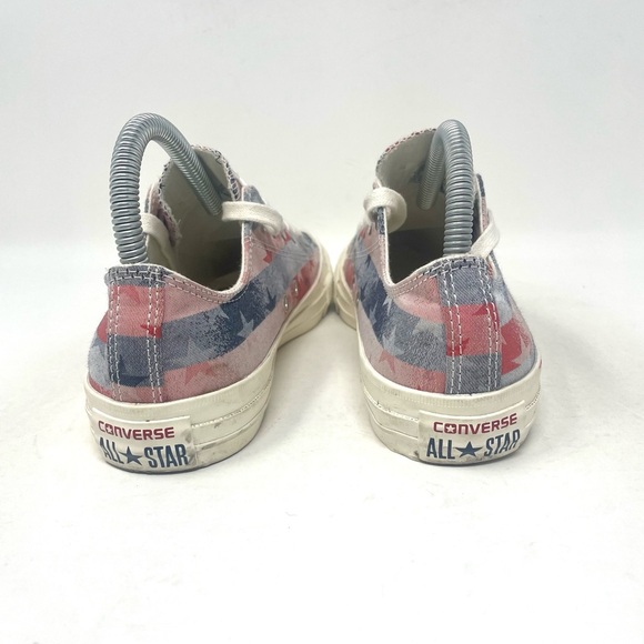 Converse Chuck Taylor All Star Sneaker Low Top White Red Womens 6.5 - Picture 5 of 7